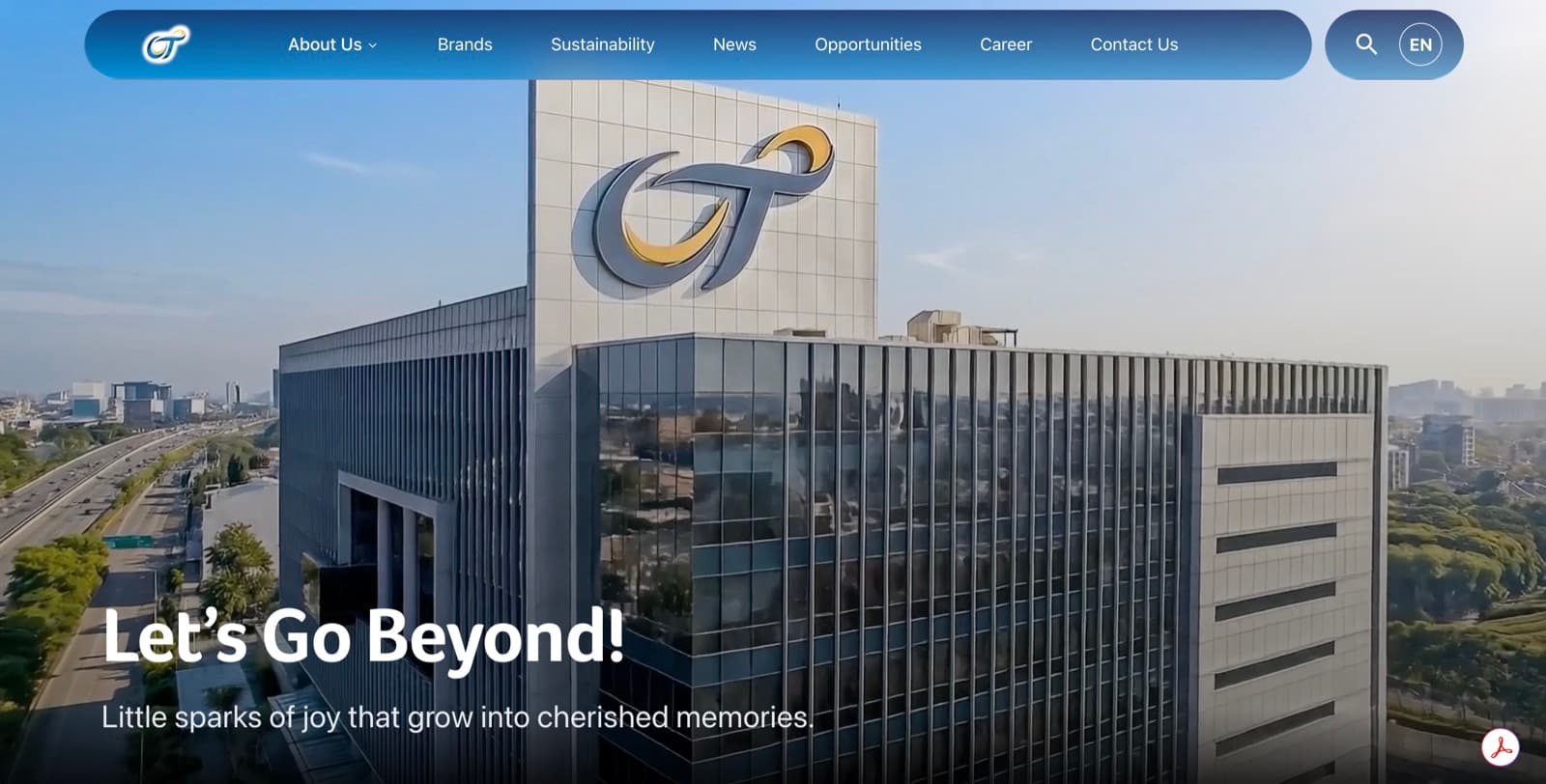 FMCG Company Website — Company Profile